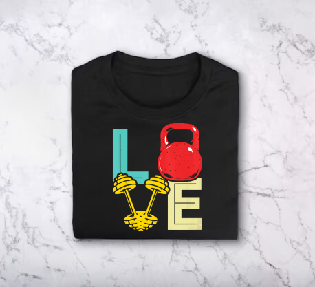 GYM love design t-shirt - for men & women